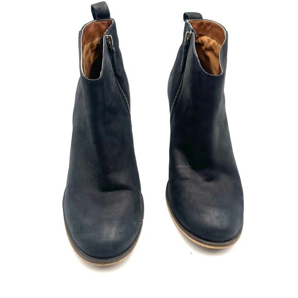 BP -  women's leather booties LANCE ankle side zip leather block heel size US 11 - Picture 9 of 10